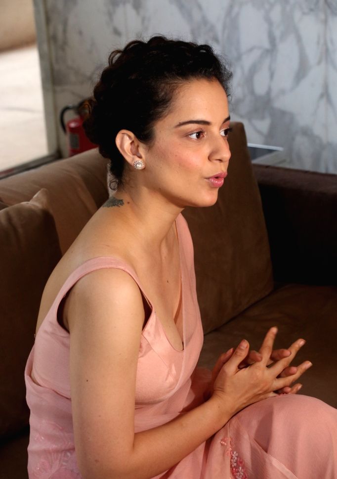 Indian Actress Kangana Ranaut during her birthday celebration